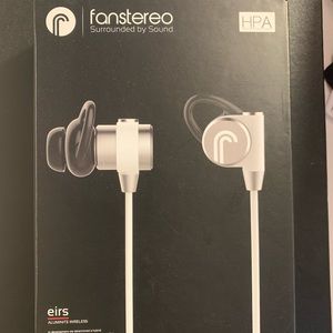 Fanstereo wireless earbuds in white
